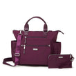 Load image into Gallery viewer, 3-in-1 Convertible Backpack with RFID Phone Wristlet - Eggplant