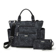 Load image into Gallery viewer, 3-in-1 Convertible Backpack with RFID Phone Wristlet - Onyx Floral