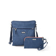 Load image into Gallery viewer, Baggallini Go Bagg with Wristlet - Steel Blue