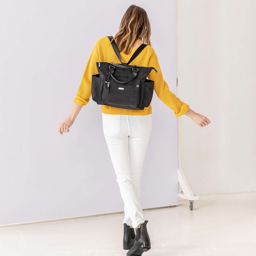 3-In-1 Convertible Backpack With RFID Phone Wristlet