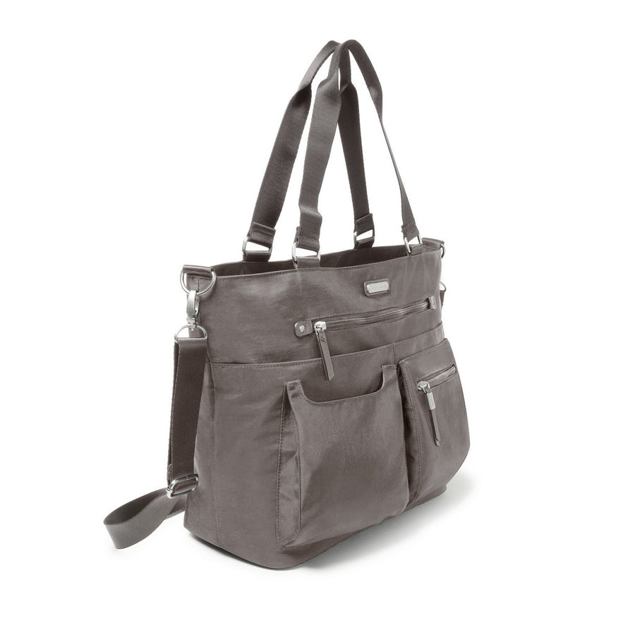 Baggallini Any Day Tote with Wristlet - Sterling Shimmer