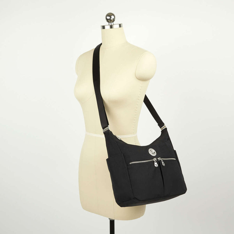 Women's Athena calf leather hobo sack bag - EMPIRE P | Carlo Cecchini