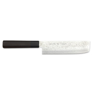 Kikuichi Nickel Warikomi Damascus Nakiri Knife 7-inch