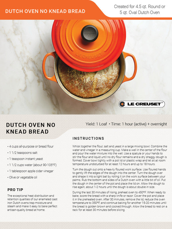 Le Creuset 5.5 Quart Signature Round Dutch Oven - Meringue